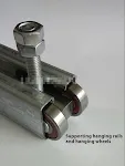 Heavy Duty Door Sliding Hanging Wheel Industrial Door Slide Rail Accessories, providing smooth, reliable, and durable do — photo 5