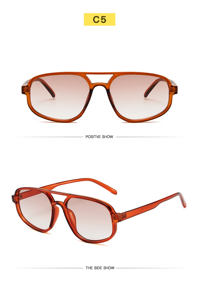 Fashion Simple Double Beam Sunglasses Men, UV protection, stylish and comfortable design, perfect for everyday wear, cla — photo 13