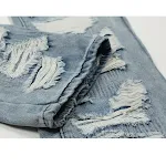 Blaue Street Fashion Jeans für Herren und Damen, gerade geschnitten. Bequeme Passform und lässiger Stil für den Alltag oder besondere Anlässe. — foto 2