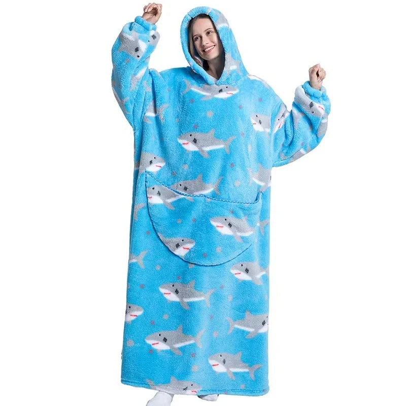 Title 28, Moletom com manta vestível com capuz de lã
