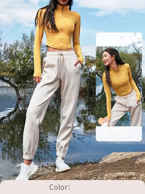 Sports Pants Women Loose-fitting Running Waist Fitness — photo 2