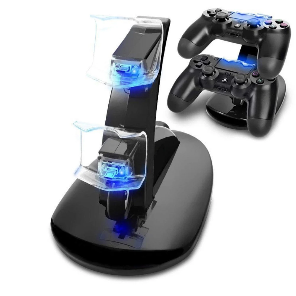 Title 7, Carregador dual para gamepad. Carregue dois con...