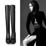 Botas femininas longas over the knee, com solado grosso e altura interna, elevando seu estilo e proporcionando conforto! — foto 1
