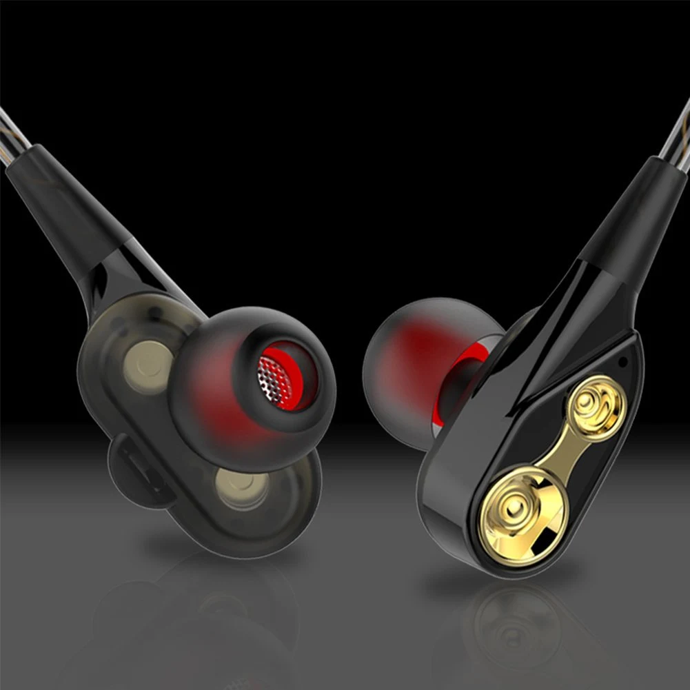 Title 2, Metal In-ear Wire-controlled Music Headphones f...