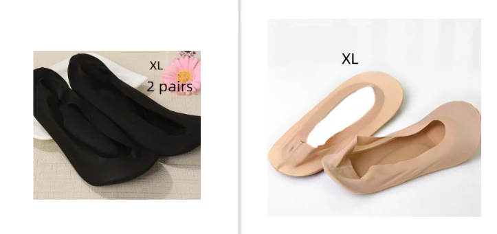 3D Boog Voetmassage Gezondheidszorg Vrouwen Zomer Sokken Ijs Zijden Sokken Ondiepe Mond Silicagel Onzichtbare Slippers Voetverzorging — foto 12