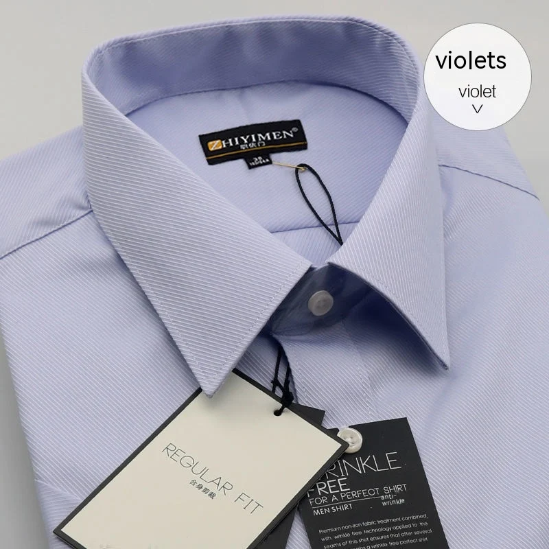 Men's Long-sleeved Slim-fit Business Shirt – A stylish and comfortable choice for the office or formal events. Features — photo 5