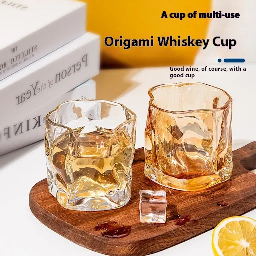 Title 5, Light Luxury Whiskey Twisted Glass Drinking Cup...