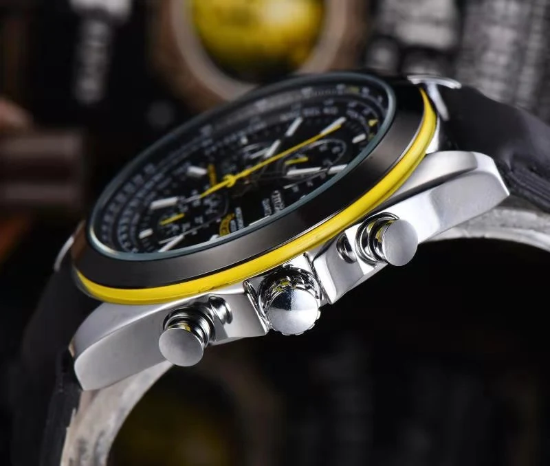 Relógio de quartzo masculino 6 pinos Foreign Trade Wis, design moderno e preciso, perfeito para homens que buscam elegância e funcionalidade. — foto 1