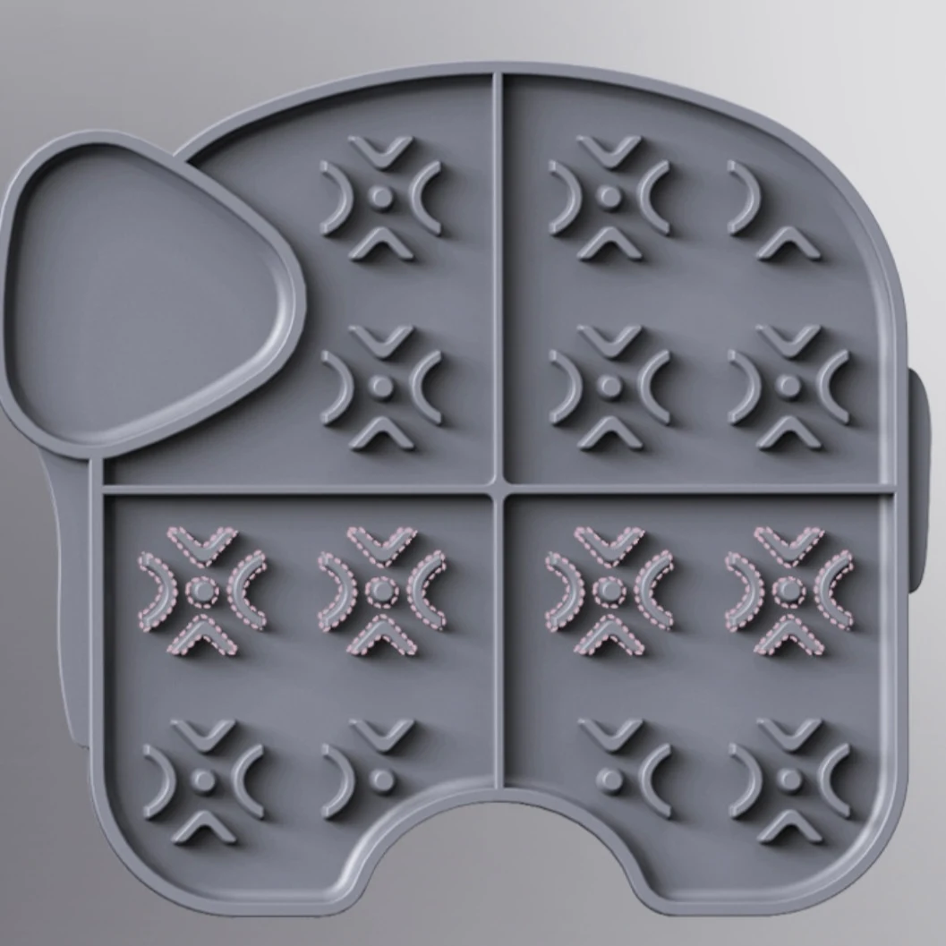 Title 5, Pet Elephant Licking Plate Silicone reduces anx...