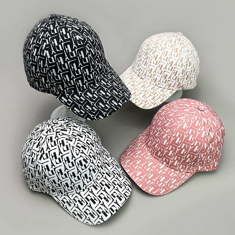 Title 1, Sun-proof Houndstooth Letter Baseball Cap, Men...
