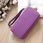 Women's Solid Color Double Zipper Multiple Card Slots Large Capacity Wallet Keeps Everything Organized and Stylish. — photo 17
