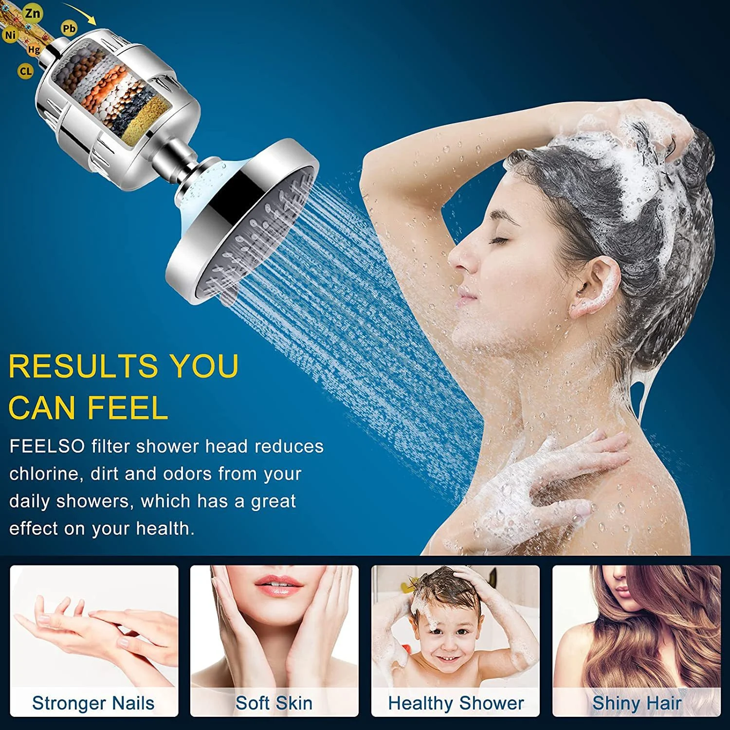 Title 2, Grade 15 Shower Filter Combo with Nozzle, Beaut...