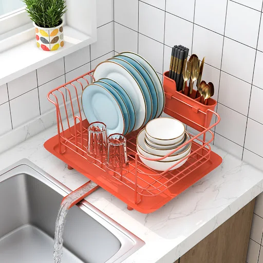 Title 10, Stainless Steel Dish Rack Drain Rack Kitchen Sh...