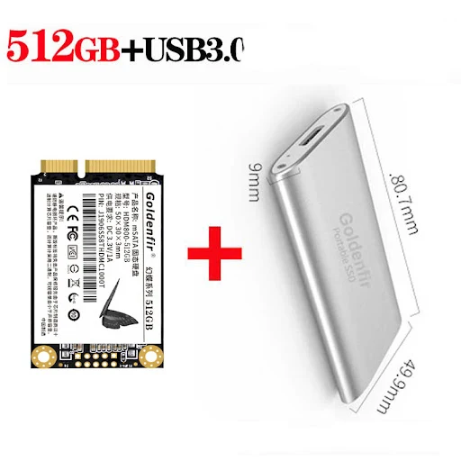 Title 2, Brandneue 512GB Mini SATA SSD für Desktop & Not...