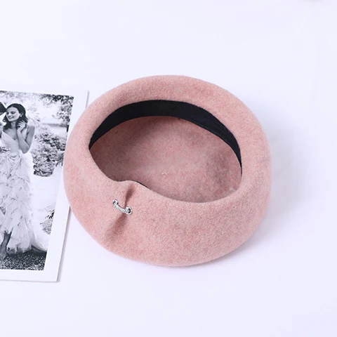 Title 8, Warme Britse Vintage Wollen Baret voor Dames — ...