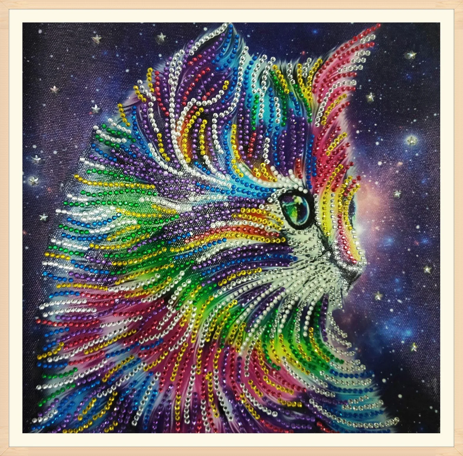 Mit Perlen Kedi Elmas Boyama — Fotoğraf 3