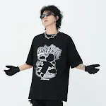Men's Cartoon Abstract Print Short Sleeve T-shirt for comfortable, stylish wear. Perfect for casual outings or everyday — photo 4