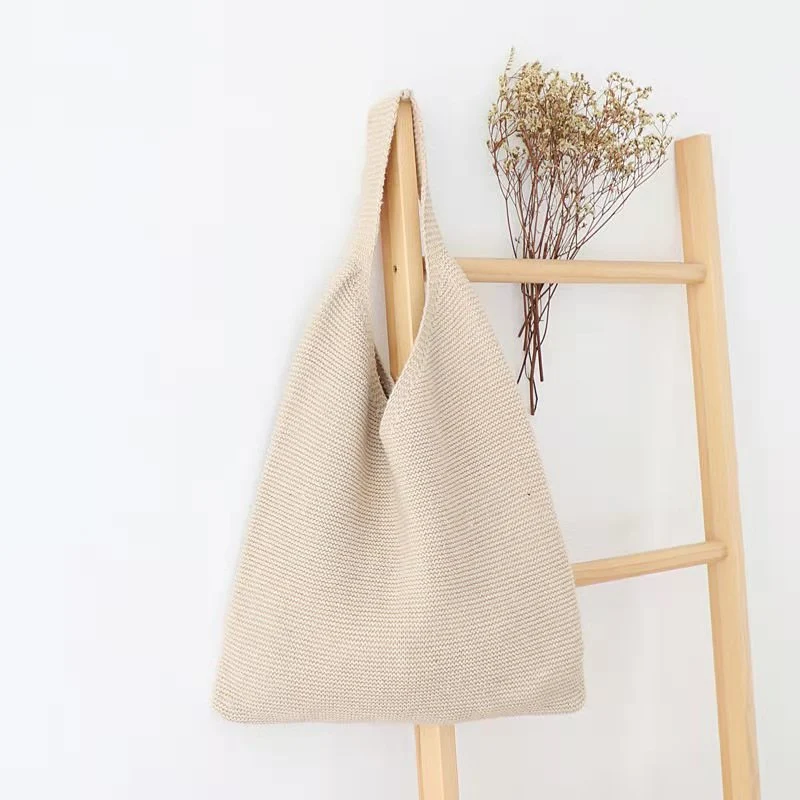 Title 4, Fashion Retro Wool Knitted Bag Portable Knitted...