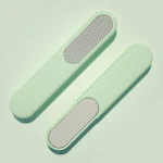 Pente de massagem de dupla face para depilação, limpeza e beleza. Ferramenta de pentear que remove pelos indesejados e promove cabelos saudáveis. — foto 1