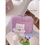 Bolsa de cosméticos fofa feminina portátil para viagem, com grande capacidade para organizar e transportar todos os seus produtos de beleza e maquiagem. — foto 6