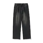 Retro heren jeans met borduursel, gewassen look – Nieuwe lente collectie – Stoere stijl met vintage uitstraling — foto 1