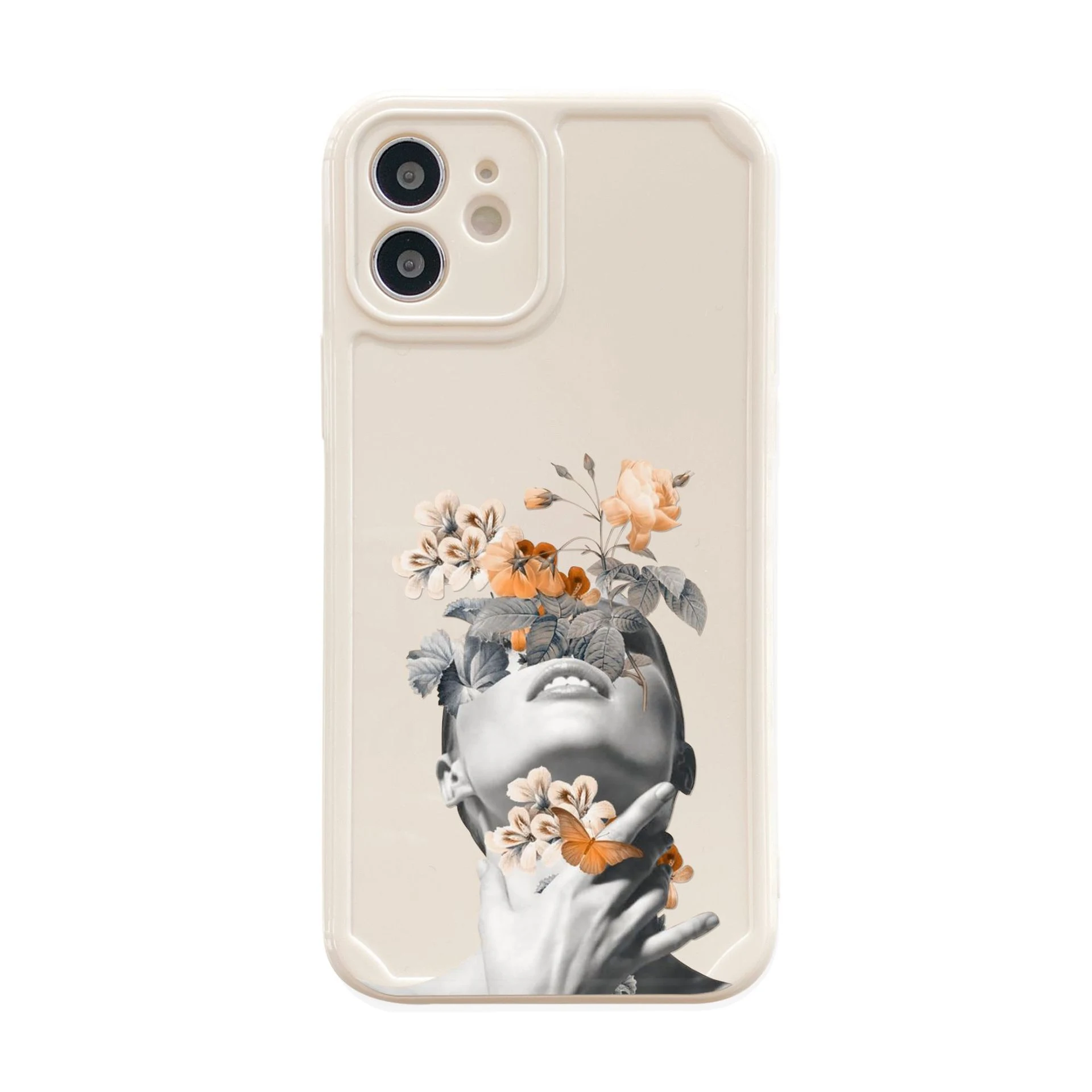 Title 1, Capinha de silicone floral abstrata simples par...