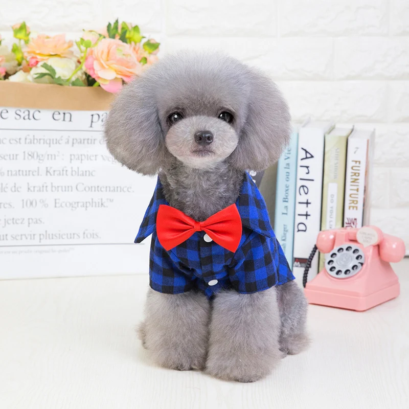 Title 9, New Dog Plaid Shirt European and American Style...