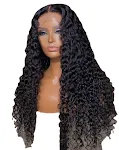 Peruca front lace feminina, cabelo longo cacheado de fibra química, visual natural e elegante, fácil de usar e perfeita para diversas ocasiões. — foto 2