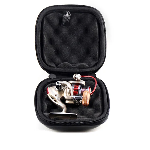 Title 4, Fishing reel storage bag for spinning reels pro...
