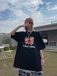 T-shirt oversize a mezza manica High Street per coppia taglie forti manica corta — foto 4