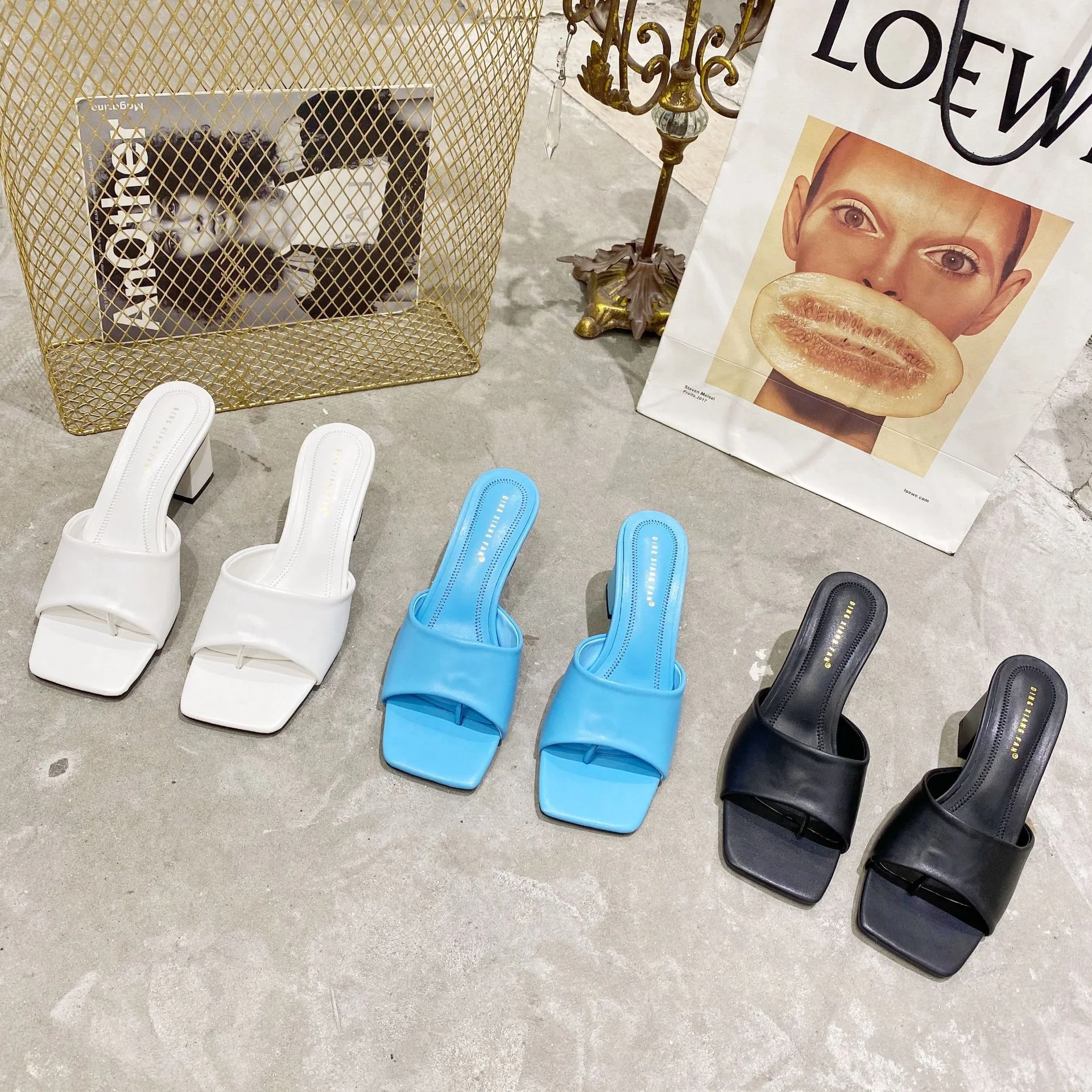 Title 5, Womens head-toe chunky heel sandals for all-da...