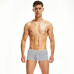 Gestreepte heren Home Arrow broek. Comfortabele en stijlvolle broek voor thuis. Ervaar de zachtheid en het moderne design voor ontspanning. — foto 2