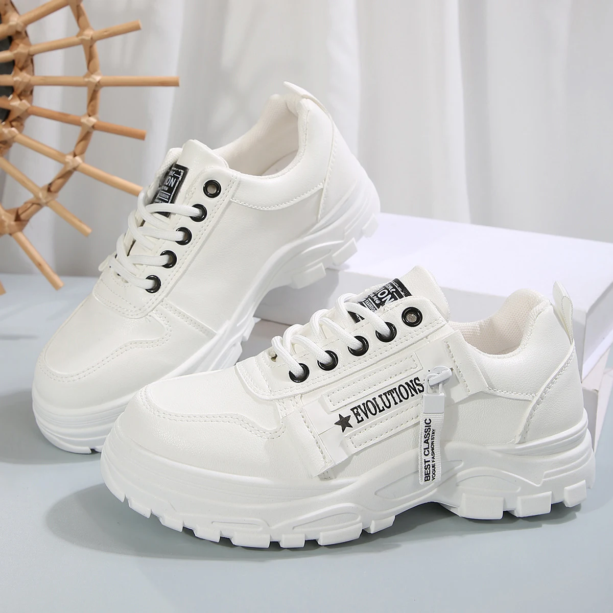 Title 5, Zapatillas Deportivas con Cordones y Cremallera...
