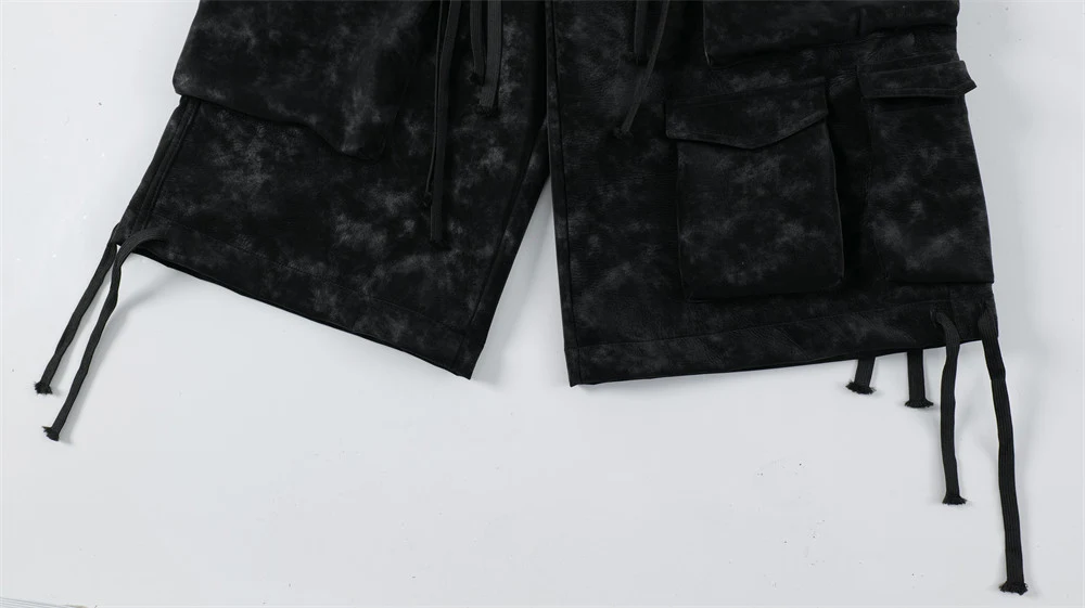 Pantaloncini in pelle da uomo Old Fashion, personalità retrò, vestibilità comoda e stile unico per un look senza tempo. — foto 16