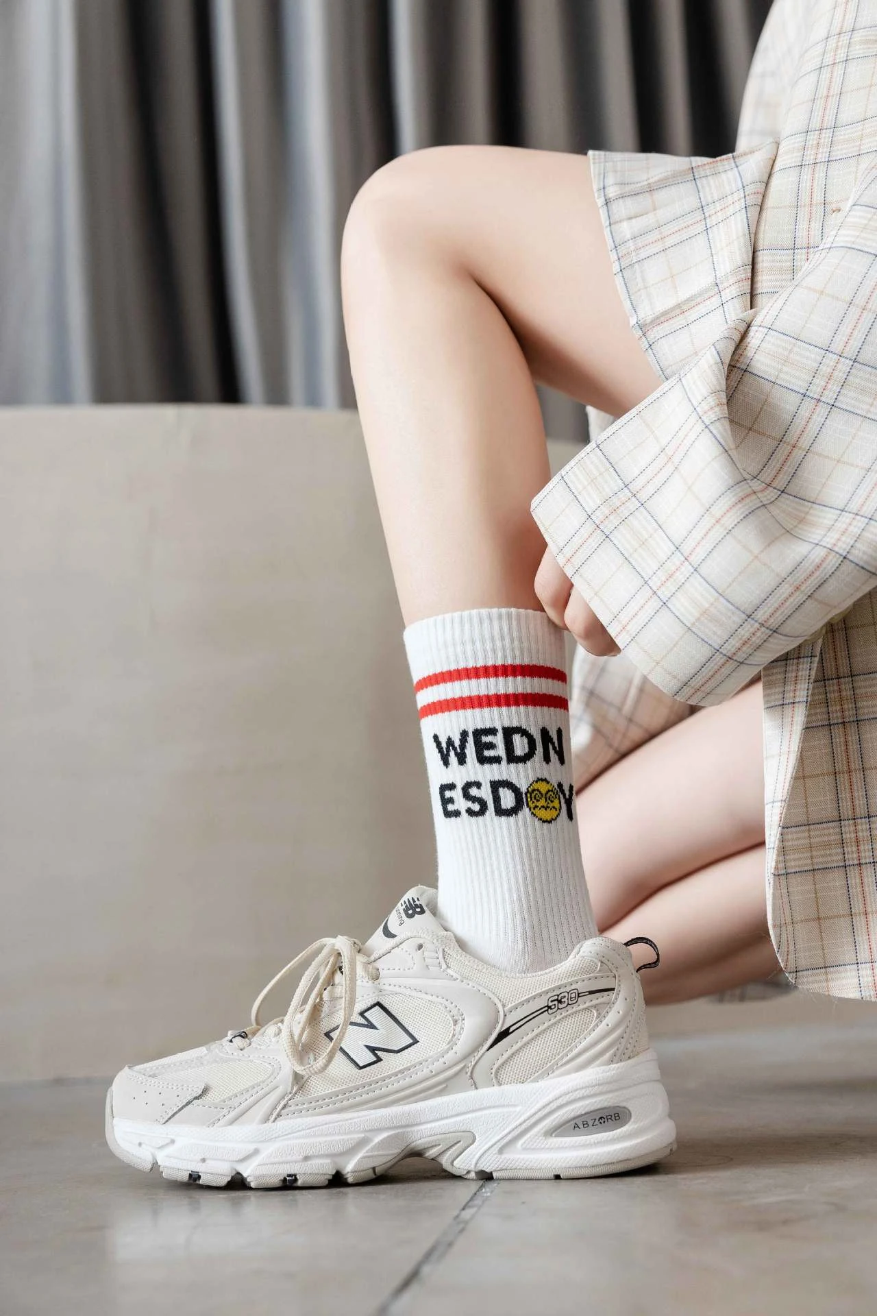 Title 14, Ins Tide College Style Long Tube Sports Socks O...