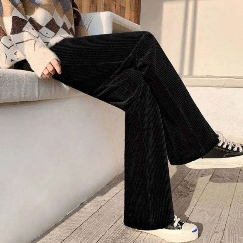 Title 6, Student Korean Version High Waist Casual Straig...