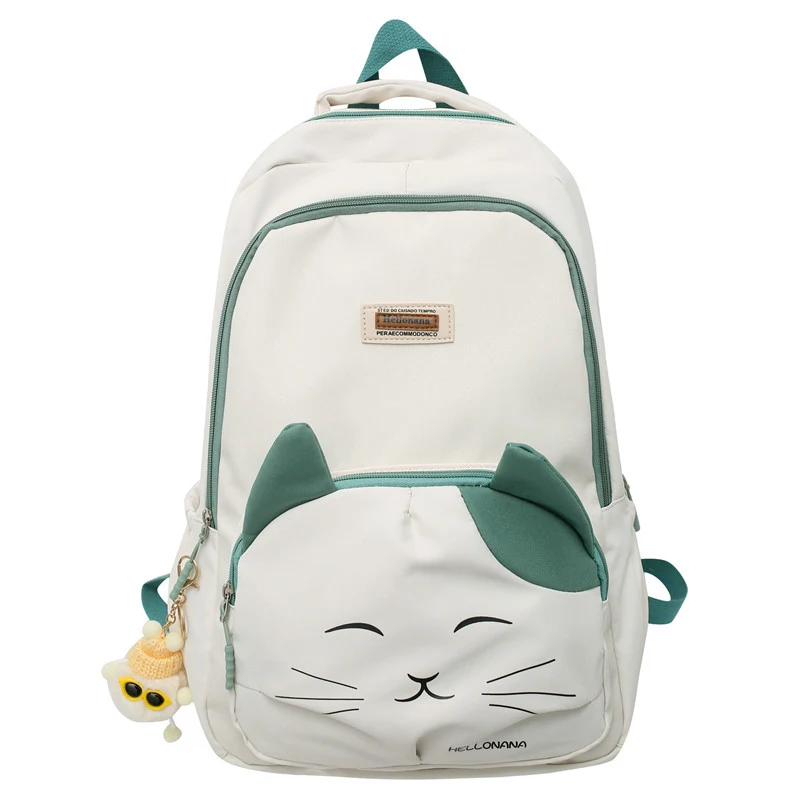 Japanese Cute Cat College Style Large Capacity Schoolbag. Perfect for students. Carry all your books and essentials in s — photo 2