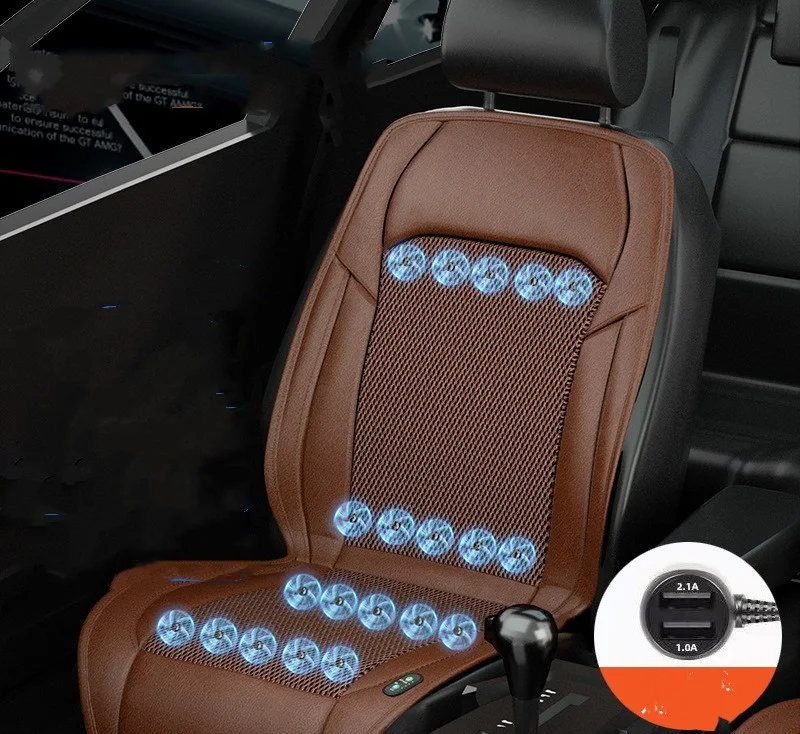 Ventilated seat cushion for vehicles provides monolithic summer cooling, with a fan and breathable design for comfortabl — photo 10