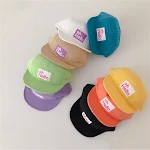 Sombreros infantiles de pato con visera blanda, letras de goma coreanas, protección solar, presión, ideales para niños. — foto 10