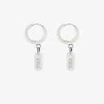 Hanging tag earrings