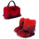 All-match high-texture raccoon fur handbag. A versatile and stylish accessory, perfect for any occasion and combines lux — photo 1