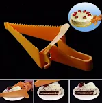 Creative cake cutter, triangle shaped plastic knife. Practical and safe for cake cutting. Perfect portions every time. E — photo 3