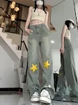 Women's Embroidered Jeans Plus Size High Waist Straight Pants stylish comfortable fit flattering silhouette perfect for — photo 18