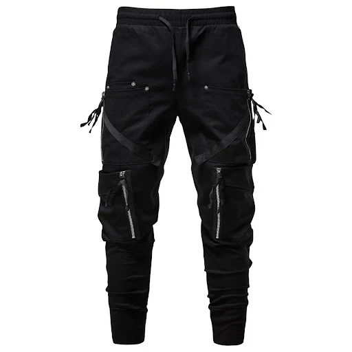 Title 4, Mens Loose Bunched Feet Casual Pants, comforta...