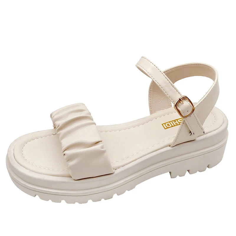 Title 3, Womens Platform Sandals for Summer, Flat-botto...