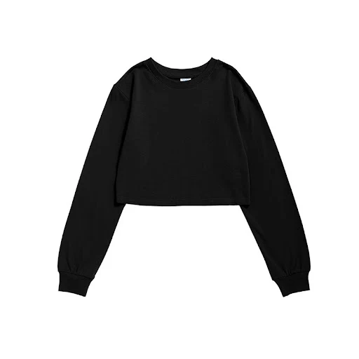 Title 5, Simple Solid Color Casual Little Sexy Navel Spo...