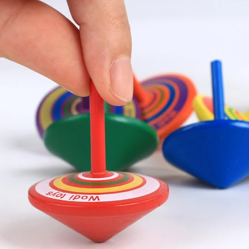 Title 1, Small Wooden Top Desktop Decompression Toy for ...