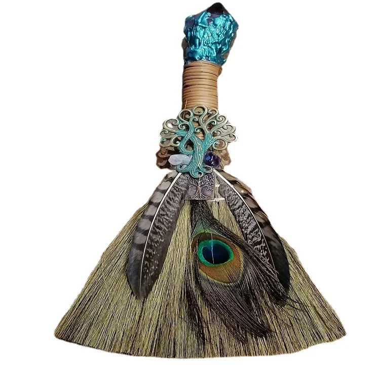Title 4, Amethyst Witch Broom Vassoura de Pena para Limp...
