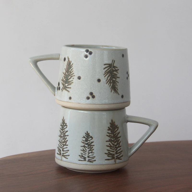 Title 8, Retro Ceramic Fambe Ear-hanging Coffee Cup, enj...