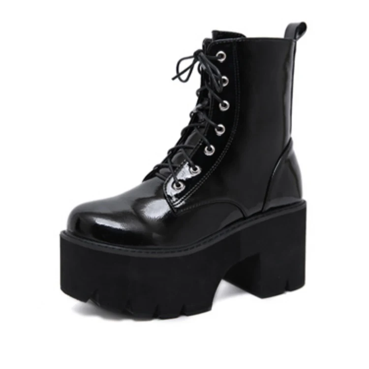 Title 1, Lace-up high heel boots for women, offering sty...